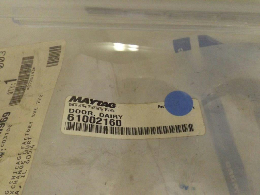MAYTAG WHIRLPOOL REFRIGERATOR 61002160 DAIRY DOOR NEW MAYTAG WHIRLPOOL REFRIGERATOR 61002160 DAIRY DOOR NEW